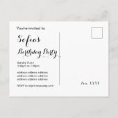 gouddisco Briefkaart-uitnodiging Uitnodiging Briefkaart (Achterkant)