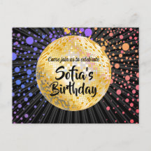 gouddisco Briefkaart-uitnodiging