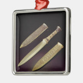 gouddolk en mantel metalen ornament (Links)