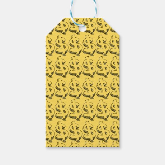 gouddollar cadeaulabel (Voorkant)