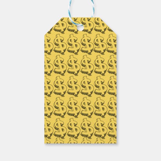 gouddollar cadeaulabel (Achterkant)