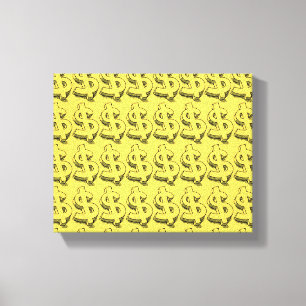gouddollar canvas afdruk