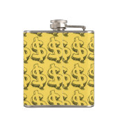 gouddollar heupfles (Achterkant)