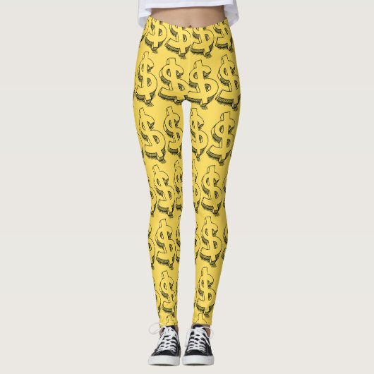 gouddollar leggings (Voorkant)