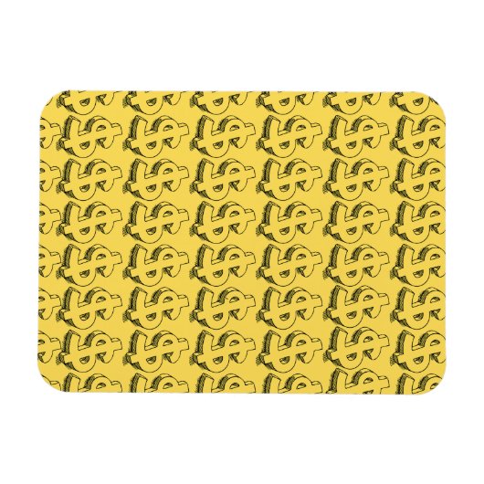 gouddollar magneet (Horizontaal)