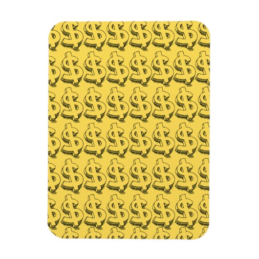 gouddollar magneet (Verticaal)