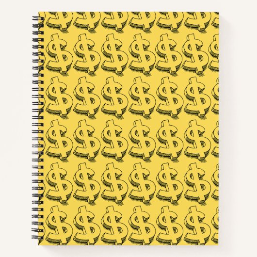 gouddollar notitieboek (Voorkant)