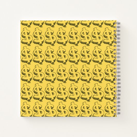 gouddollar notitieboek (Achterkant)