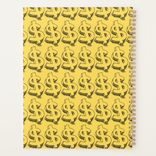 gouddollar planner (Achterkant)