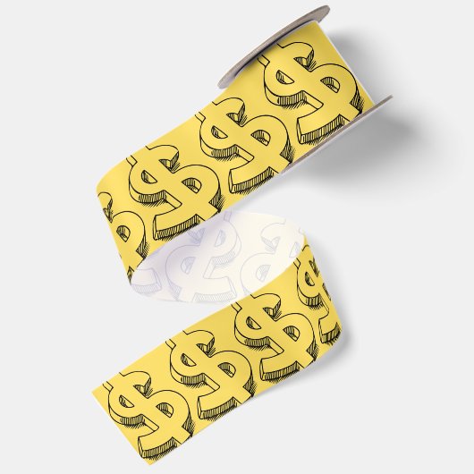 gouddollar satijnen lint (Achterkant)