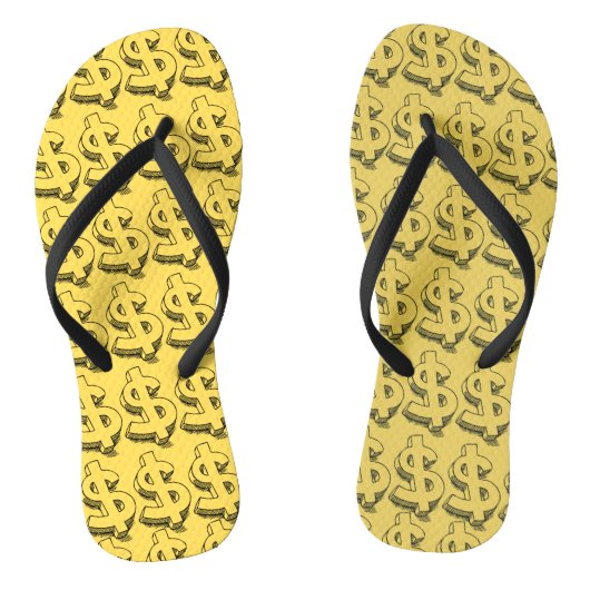 gouddollar teenslippers (Voetbed)