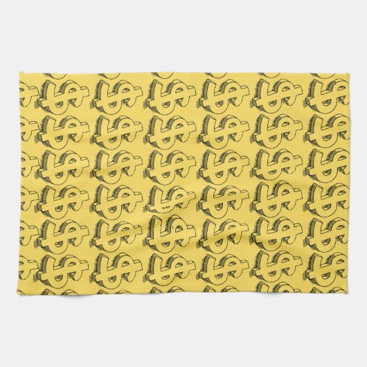 gouddollar theedoek (Horizontaal)