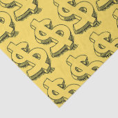 gouddollar tissuepapier (Detail)