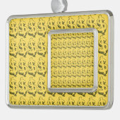gouddollar verzilverd omlijst ornament (Links)