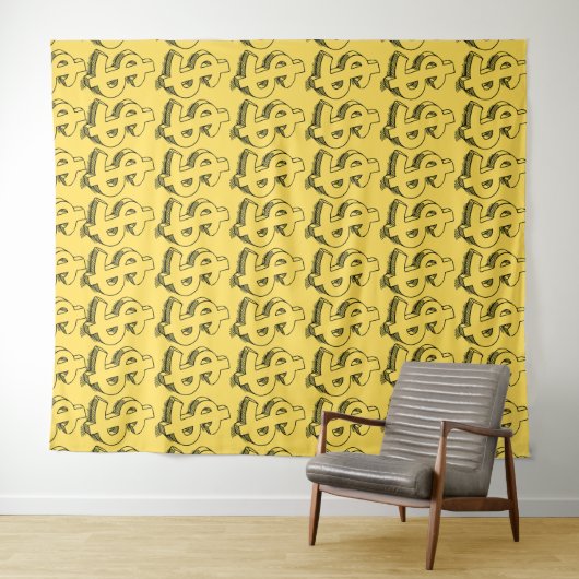 gouddollar wandkleed (In Situ (horizontaal))