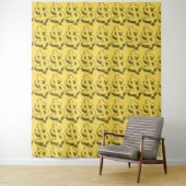 gouddollar wandkleed (In situ)