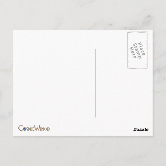 Gouddraak in reliëf briefkaart (Achterkant)