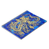 Gouddraak in reliëf notitieboek (Linkerzijde)