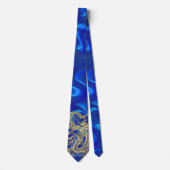 Gouddraak in reliëf stropdas (Voorkant)