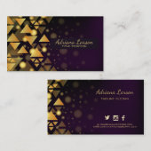 gouddriehoeken visitekaartje (Voorkant / Achterkant)