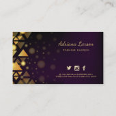 gouddriehoeken visitekaartje (Achterkant)