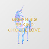 Gouddromen kiezen voor liefdesorps raamsticker (Vel)