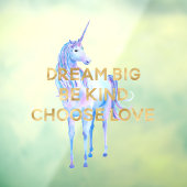 Gouddromen kiezen voor liefdesorps raamsticker (Vel 3)