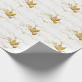 Goudduif vrede cadeaupapier (Hoek)