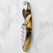 Goudduinen met verbrande delen kurkentrekker (Voorkant)