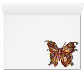 GOUDE BUTTERFLES IN BLAUW (Binenzijde Horizontaal (Onderkant))