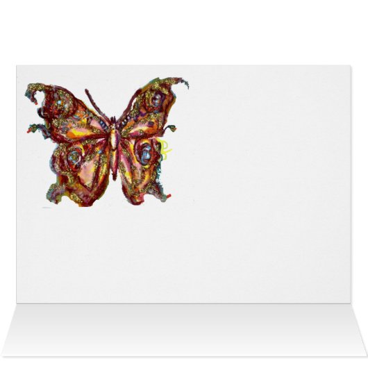 GOUDE BUTTERFLES IN BLAUW (Binnen Horizontaal (Boven))