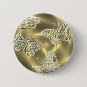 GOUDE BUTTERFLIES RONDE BUTTON 5,7 CM (Voorkant)