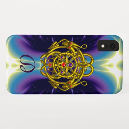 GOUDE CELTISCHE KENNIS MET TWEE TEKENS Case-Mate iPhone CASE (Achterkant (horizontaal))