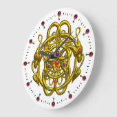 GOUDE CELTISCHE KENNIS MET TWEE TEKENS GROTE KLOK (Hoek)