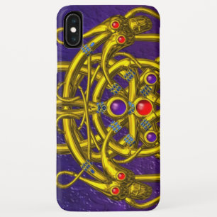 GOUDE CELTISCHE KENNIS MET TWEE TEKENS IN PAARS iPhone XS MAX HOESJE