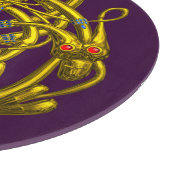 GOUDE CELTISCHE KENNIS MET TWEE TEKENS IN PAARSE S SNIJPLANK (Hoek)