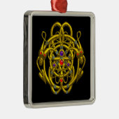 GOUDE CELTISCHE KENNIS MET TWEE TEKENS METALEN ORNAMENT (Rechts)