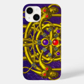 GOUDE CELTISCHE KENNIS, TWINKNOPEN, GEMSTONES Paar Case-Mate iPhone Case (Achterkant)