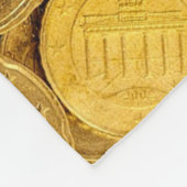 GOUDE MUNTEN FLEECE DEKEN (Hoek)