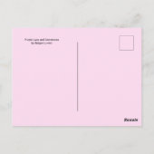 GOUDE PAARSE LACE-STROMEN EN KLEURSTONEN BRIEFKAART (Achterkant)