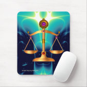 GOUDE SCHALEN VAN HET RECHT MET GEM STONES, JUSTIT MUISMAT (Met muis)