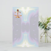 GOUDE SCHALEN VAN HET RECHT MET GEM STONES, rechts Briefpapier (Staand voorkant)