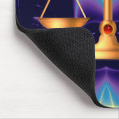 GOUDE SCHALEN VAN HET RECHT MET GEM STONES, rechts Muismat (Hoek)