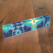 GOUDE SCHALEN VAN HET RECHT MET GEM STONES, rechts Naambordje (Zijkant)