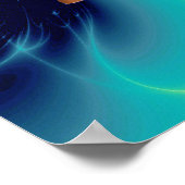 GOUDE SCHALEN VAN HET RECHT MET GEM STONES, rechts Poster (Hoek)