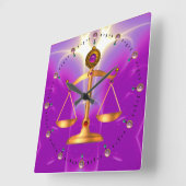 GOUDE SCHALEN VAN HET RECHT MET GEM STONES, rechts Vierkante Klok (Hoek)