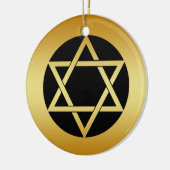 GOUDE STAR VAN DAVID-ORNAMENT KERAMISCH ORNAMENT (Links)