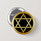 GOUDE STAR VAN DAVID RONDE BUTTON 5,7 CM (Voorkant /achterkant)