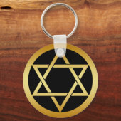 GOUDE STAR VAN DAVID SLEUTELHANGER (Voorkant)
