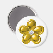 GOUDE STROOM MET DIAMOND MAGNEET (Voorkant / Achterkant)